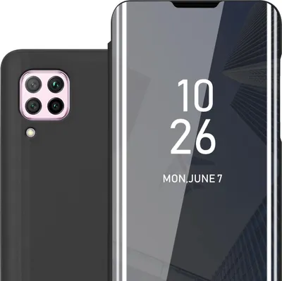 Immagine prodotto di Cadorabo custodia per telefono cellulare per Huawei NOVA 6 SE / P40 LITE / NOVA 7i in nero Cover Backcover Custodia protettiva Custodia a libro