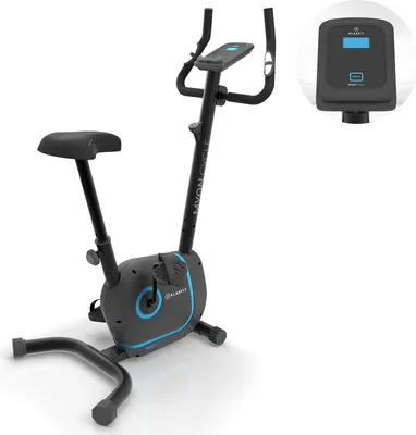 Produktbild von Klarfit Myon Cycle Heimtrainer Fahrrad - Ergometer Fahrrad mit 12 kg Schwungmasse, Hometrainer mit Pulsmesser, 8-stufiger Widerstand, Rahmenantrieb mit SilentBelt, Tablethalterung, schwarz