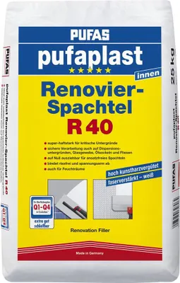 Produktbild von Pufas Pufaplast R 40 Renovier-Spachtel 25kg 32806000