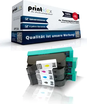 Produktbild von 4x Kompatible Tintenpatronen für HP DesignJet 488 CA 36 inch 51640 AE 51644 CE 51644 ME 51644 YE Schwarz Cyan Magenta Yellow - Sparpack