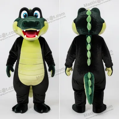 Produktbild von Schwarze MASTICOT schlanke Krokodil-Maskottchen