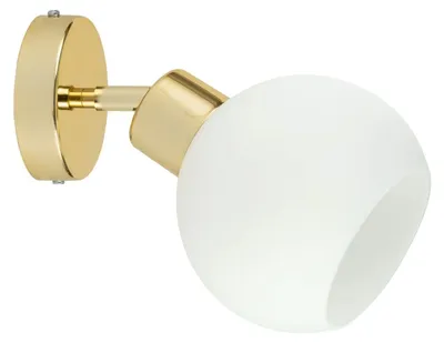 Produktbild von KAR-LIGHTING Wandleuchte 1-flammig Gold, Metall für Flur Wohnzimmer Schlafzimmer – drehbar, E27-Fassung