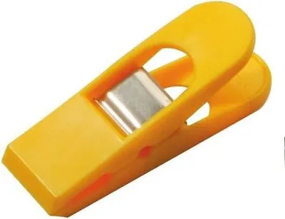 Produktbild von Briefklemmer Multi Clip Maxi Peg 26x80mm VE=40 Stück gelb