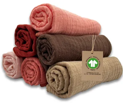Productafbeelding van Solidchoice - Set van 6 Baby Burp Doekjes van Biokatoen