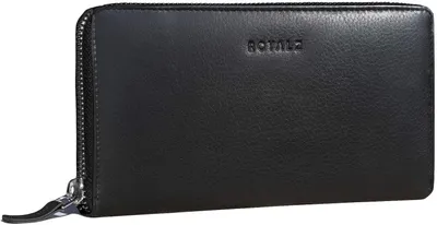 Produktbild von ROYALZ 'Lilly' Damen Portemonnaie Groß aus Büffel-Leder mit Reißverschluss, RFID Schutz, 12 Kartenfächer, Kleingeldfach, Geldscheinfächer, Querformat
