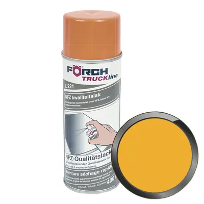 Produktbild von FÖRCH TRUCKline L221 NFZ-Qualitätslack 400 ml GELB / KOMATSU-BAUMASCHINEN Lackspray Landmaschine Baumaschine