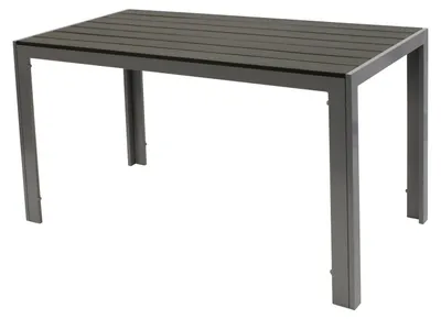 Produktbild von Gartentisch Bistrotisch Alu + Holzimitat 70x125 cm