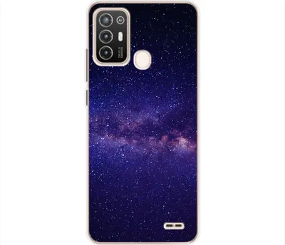 Produktbild von König Design Hülle kompatibel mit ZTE Blade A52 Kunststoff Soft Handyhülle - Handy Case Sternenhimmel