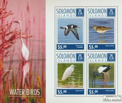 Produktbild von Briefmarken Salomoninseln 2014 Mi 2927-2930 Kleinbogen (kompl. Ausg.) postfrisch Wasservögel