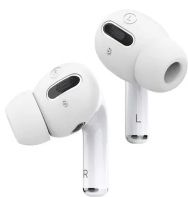 Image de Elago Earbuds Cover Plus avec embouts intégrés [6 paires] pour AirPods Pro Blanc