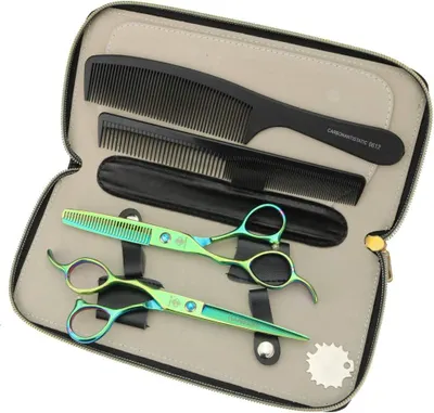 Produktbild von Professionelle Friseurschere 6 Zoll für die linke Hand – Haarschneideschere und Ausdünnungsset für Friseursalons