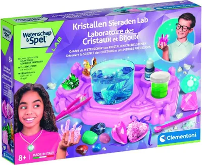 Productafbeelding van Clementoni Wetenschapsspel: Crystal Jewels, experimenteerdoos