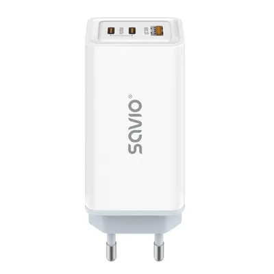 Immagine prodotto di SAVIO LA-07 GaN 65W mains charger  USB  QC4.0+  PD 3.0  White