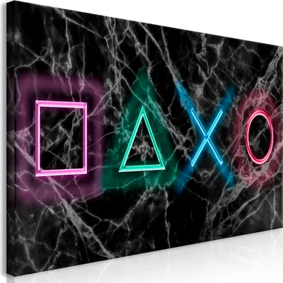 Produktbild von Wandbild Mega XXXL für Gamers 250x125 cm Einteiliger XXL-Format Kunstdruck zur Selbstmontage Leinwandbilder moderne Bilder DIY Wanddekoration Wohnung Deko Spielkonsole Marmor i-A-0140-ak-e