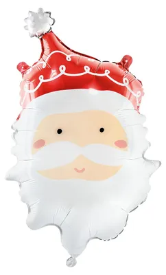 Obrázok produktu pre Fóliový balón Otec Vianoc 37x60cm červený / biely