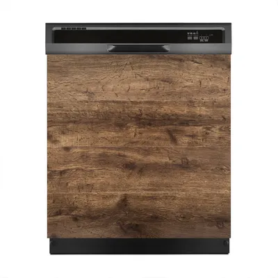 Produktbild von Magnete Dekorative 60x60 cm Küche Magnetmatte Spülmaschine - Dunkle Holz