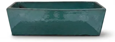 Produktbild von Provencelia Keramik Pflanzkübel Giono Grün, frostbeständig, handgefertigt, glasiert, Outdoor, Garten, Terrasse, winterfest
