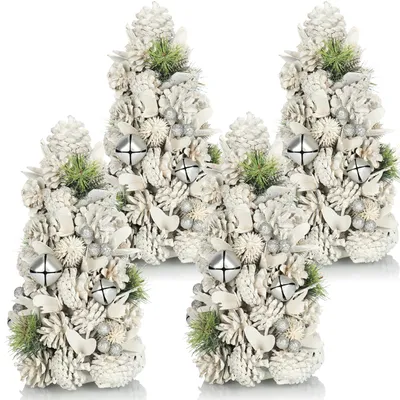 Produktbild von COM-FOUR® 4x Deko-Weihnachtsbaum - dekorativer kleiner Schmuckbaum