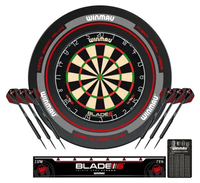Immagine prodotto di Winmau, bersaglio per freccette / bersaglio per freccette "Blade 6" incl. set di accessori