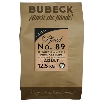Produktbild von Trockenfutter getreidefrei gebacken mit Pferd von Bubeck