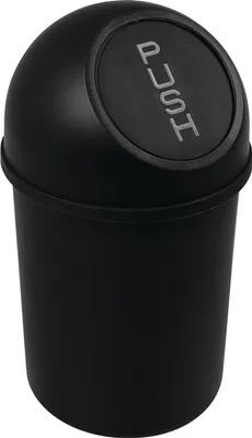 Image de Poubelle H375xØ214mm 6l noir HELIT H2401095