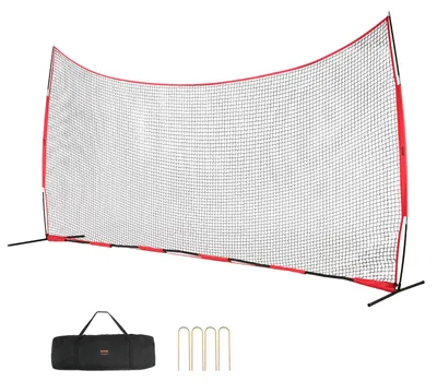 Produktbild von VEVOR Backstop-Netz, 620 x 140 cm Ballsport-Absperrnetz, Übungsausrüstung mit Tragetasche, Schutzschirm für Baseball, Softball, Lacrosse, Fußball