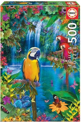 Obrázek produktu pro Educa Puzzle 9215512 - Bird Tropical Land - 500 Teile Puzzle