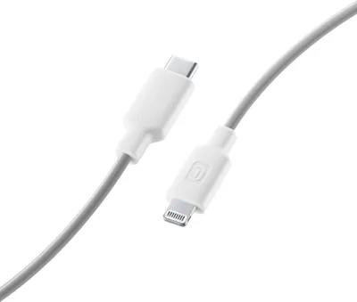 Obrázek produktu pro Cellularline 8018080433177, 1 m, Lightning, USB C, Samec, Samec, Bílá