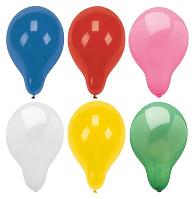 Produktbild von Luftballons rund Ø 25 cm farbig sortiert