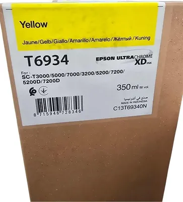 Produktbild von Epson C13T69340N, Gelb, 350 ml, 1 Stück(e), Einzelpackung