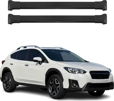 Productafbeelding van Dakdragers, dwarsbalken, voor Subaru XV, modeljaren 2018-2025, aluminium, zwart