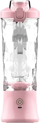 Produktbild von Tragbarer, 600 ml USB-aufladbarer Smoothie-Mixer mit Hochgeschwindigkeitsmotor für Proteingetränke und Säfte