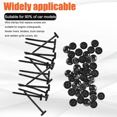 Universelle Nylon-Kabelbinder-Set 60 Stück - Selbstsichernde Kabelbinder für Zuhause und Garage