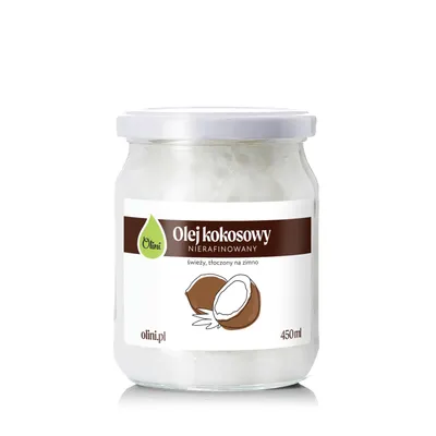Zdjęcie produktu dla Olej kokosowy Olini 450 ml