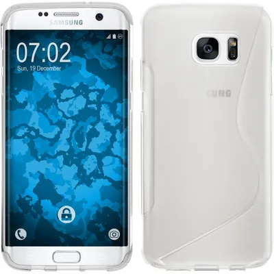 Produktbild von PhoneNatic Case kompatibel mit Samsung Galaxy S7 Edge - clear Silikon Hülle S-Style Cover