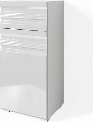 Produktbild von Midischrank Vicco Fredd Weiß Hochglanz 36.4 x 79 cm, Model 30382