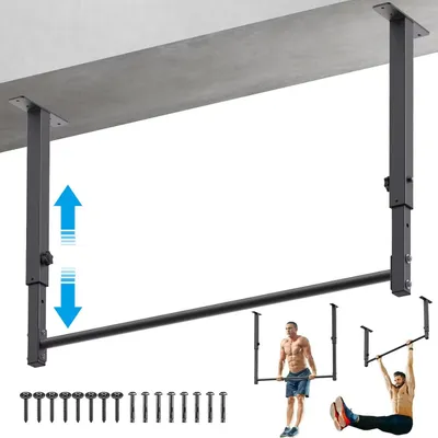 Obrázok produktu pre Nastaviteľná tyč na drepy, dĺžka 121,9 cm, nosnosť do 227 kg, určená na posilňovanie