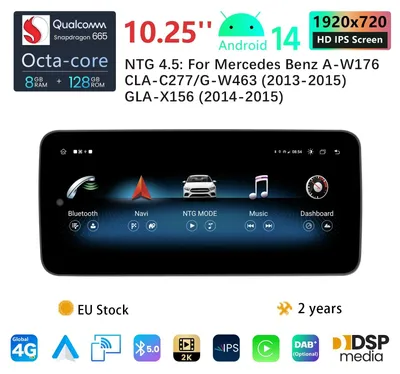 Produktbild von Carplay-Radio – Autoradio – Multimediasystem – Einbau-Display – Touchscreen – 10,25-Zoll-Display