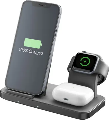 Immagine prodotto di Cellularline TRIO WIRELESS CHARGER Caricabatterie 3 In 1 Nero