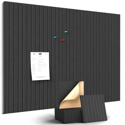 Produktbild von Filz-Notizbrett 120 x 90 cm mit 12 Selbstklebenden Fliesen