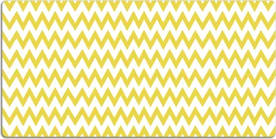 Produktbild von Schreibtischmatte Tischunterlage 90x45 cm Mauspad - Gelbe Zickzacks.