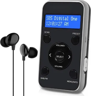 Produktbild von Draagbare Sportradio DAB+ FM 20 Sender Schwarz Grau