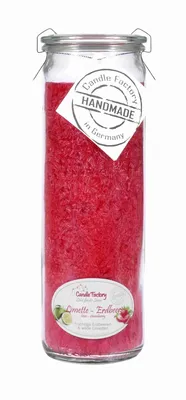 Produktbild von Big-Jumbo Kerze von Candle Factory im Glas mit Duft in tollen Farben : Limette-Erdbeer Mit Duft Big-Jumbo: Limette-Erdbeer