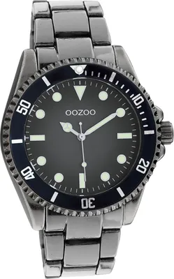 Imagen del producto de Reloj de pulsera para hombre Oozoo, plateado, de movimiento analógico, con correa de acero inoxidable, modelo D2UOC11013