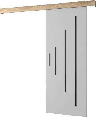 Produktbild von MEBLE KRYSPOL Schiebetürsystem SALWADOR Y mit Schienenabdeckung, Einbautüren, 90x204cm, Weiß