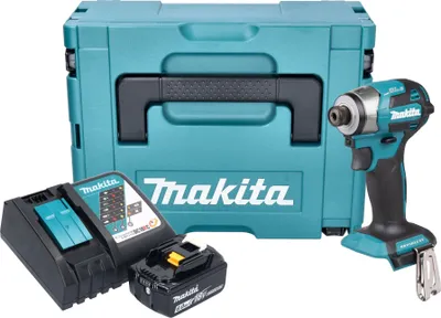 Produktbild von Makita DTD 173 RG1J Akku Schlagschrauber 18 V 180 Nm 1/4“ Brushless + 1x Akku 6,0 Ah + Ladegerät + Makpac
