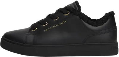 Productafbeelding van Tommy Hilfiger dames sneakers, casual model met teddyvoering, zwart (Black), maat 36