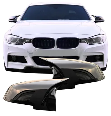 Zdjęcie produktu dla Obudowa lusterka do samochodów BMW F20, F21, F22, F87, F30, F31, F34, F32, F33, F36, kolor czarny, wysoki połysk