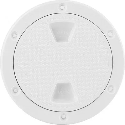 Obrázok produktu pre Kruhový biely poklop z ABS s priemerom 100 mm