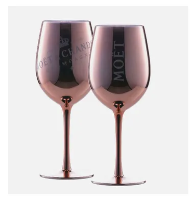 Zdjęcie produktu dla Kieliszki do szampana wina MOET CHANDON 2 szt zestaw różowe złoto